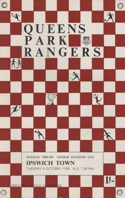 Queens Park Rangers v Ipswich Town 08-Oct-1968