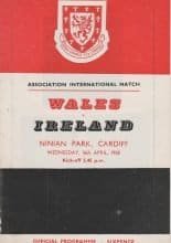 Wales v Ireland 16-Apr-1958