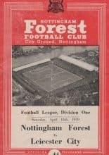 Nottingham Forest v Leicester City 18-Apr-1959