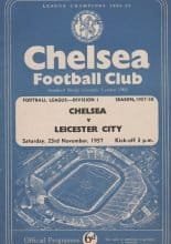 Chelsea v Leicester City 23-Nov-1957
