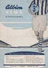 West Bromwich Albion v Leicester City 05-Sep-1959