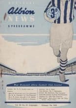 West Bromwich Albion v Leicester City 07-Feb-1959