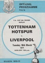 Tottenham Hotspur v Liverpool 16-Mar-1971