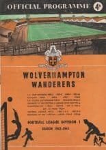 Wolverhampton Wanderers v Manchester United  17-Nov-1962