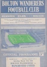Bolton Wanderers v Manchester United  17-Mar-1962
