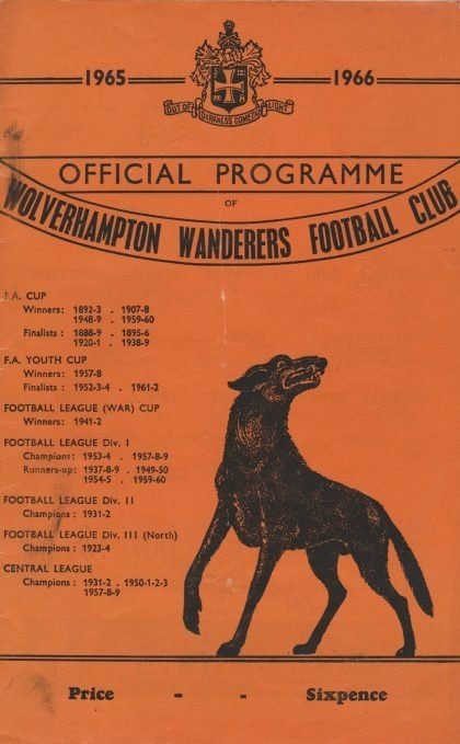 Wolverhampton Wanderers v Manchester United  05-Mar-1966