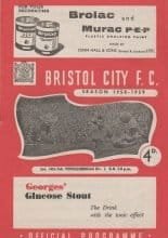 Bristol City v Middlesbrough 14-Feb-1959