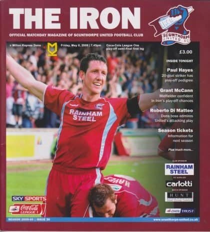 Scunthorpe United v Milton Keynes Dons  08-May-2009