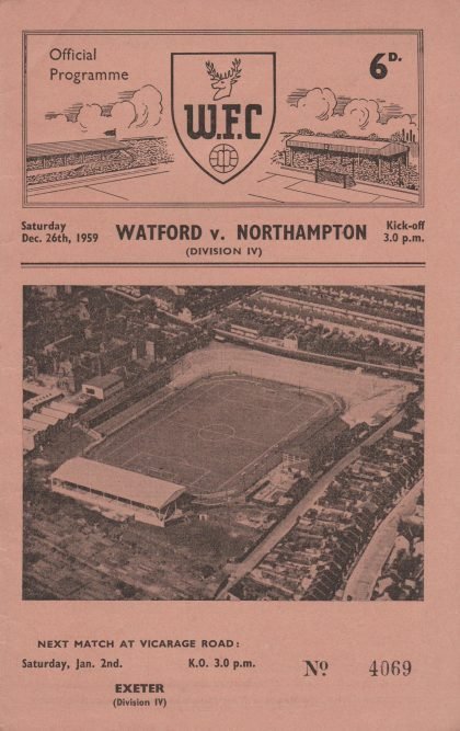 Watford v Northampton Town 26-Dec-1959