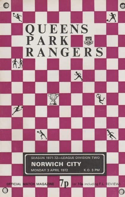 Queens Park Rangers v Norwich City  03-Apr-1972