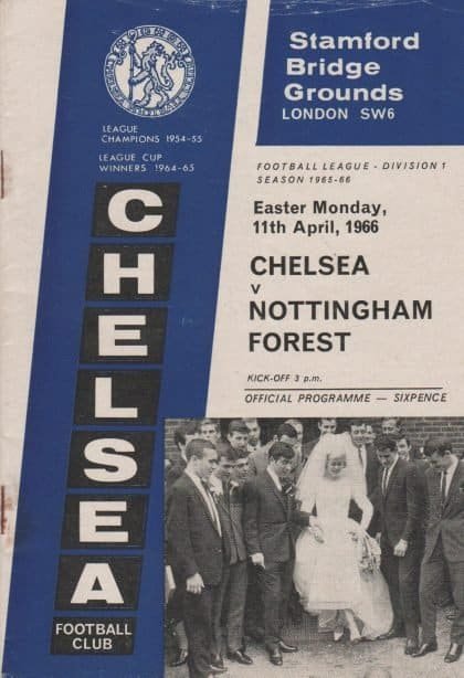 Chelsea v Nottingham Forest 11-Apr-1966