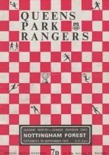 Queens Park Rangers v Nottingham Forest  16-Sep-1972
