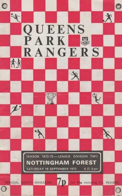 Queens Park Rangers v Nottingham Forest  16-Sep-1972