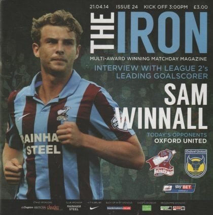 Scunthorpe United v Oxford United  21-Apr-2014