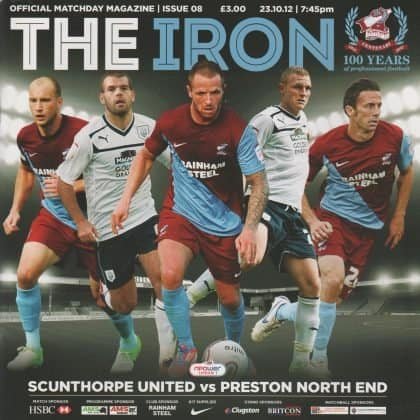 Scunthorpe United v Preston North End  23-Oct-2012