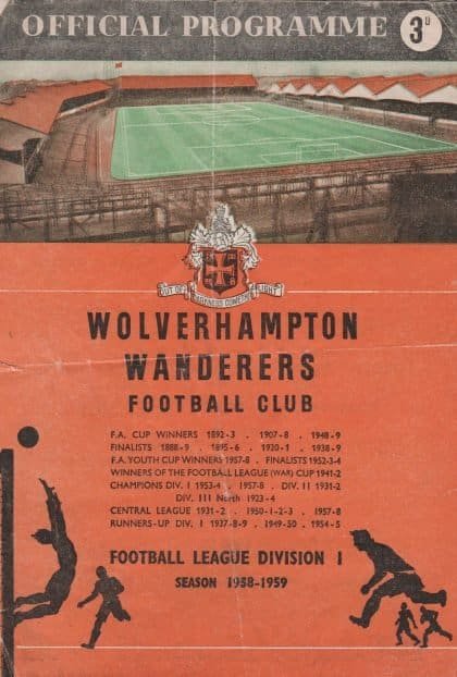 Wolverhampton Wanderers v Preston North End 08-Nov-1958