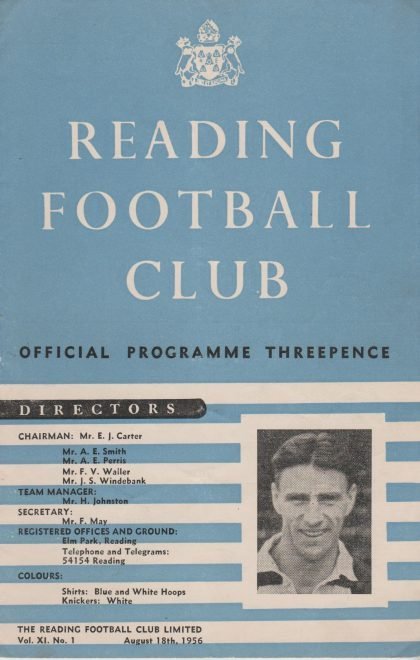 Reading v Queens Park Rangers 18-Aug-1956