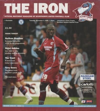 Scunthorpe United v Rochdale   04-Nov-2008
