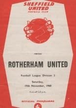 Sheffield United v Rotherham United 19-Nov-1960