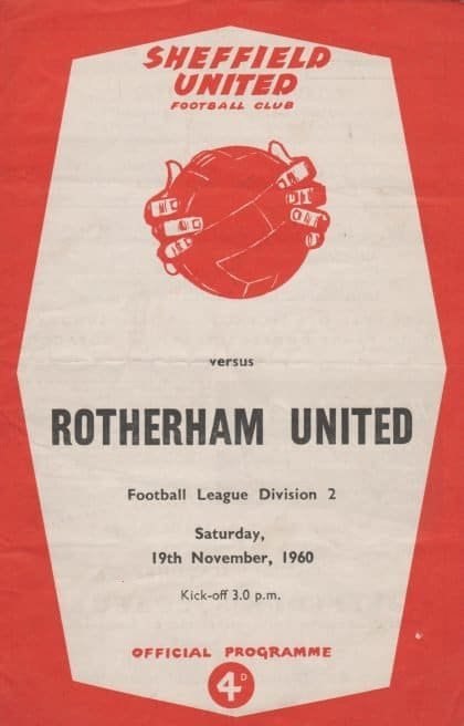 Sheffield United v Rotherham United 19-Nov-1960