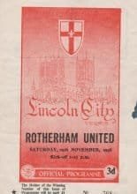 Lincoln City v Rotherham United 29-Nov-1958
