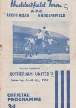 Huddersfield Town v Rotherham United  06-Apr-1957