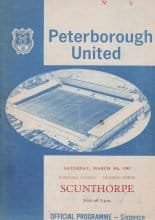 Peterborough United v Scunthorpe United  04-Mar-1967