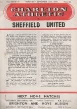 Charlton Athletic v Sheffield United  12-Sep-1959