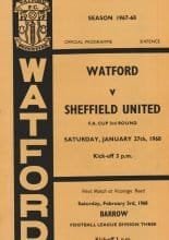 Watford v Sheffield United 27-Jan-1968