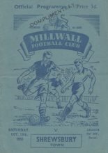 Millwall v Shrewsbury Town  15-Oct-1955