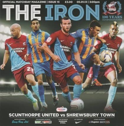 Scunthorpe United v Shrewsbury Town  05-Jan-2013
