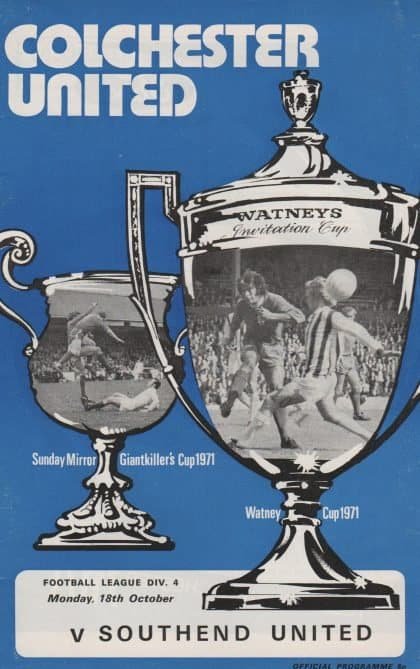 Colchester United v Southend United 18-Oct-1971