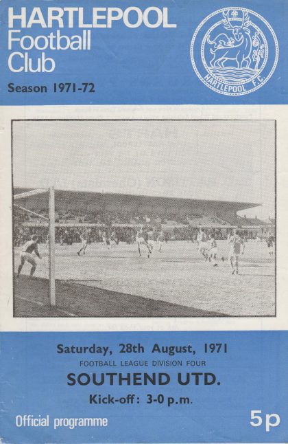 Hartlepool United v Southend United  28-Aug-1971