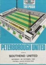 Peterborough United v Southend United 05-Oct-1968