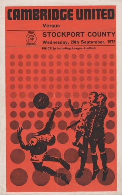 Cambridge United v Stockport County  20-Sep-1972