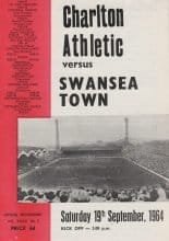 Charlton Athletic v Swansea Town  19-Sep-1964