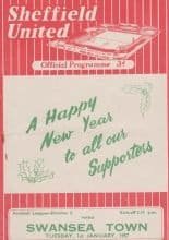 Sheffield United v Swansea Town  01-Jan-1957