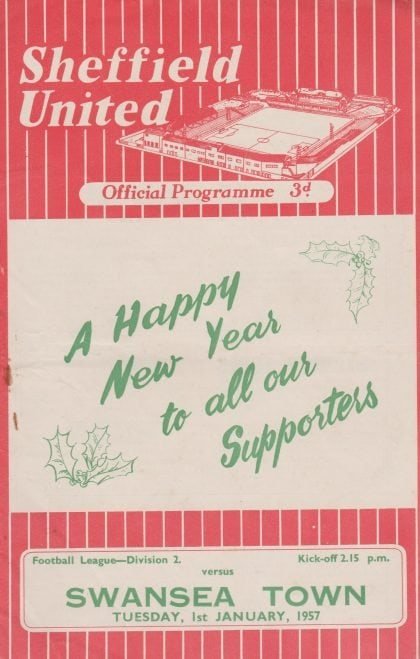 Sheffield United v Swansea Town  01-Jan-1957