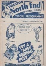 Preston North End v Swansea Town  22-Aug-1961