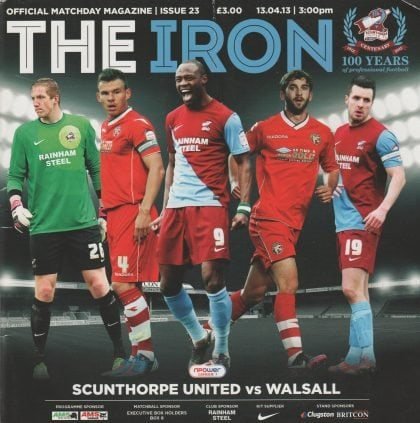 Scunthorpe United v Walsall 13-Apr-2013