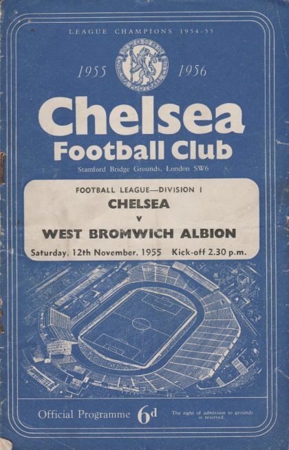 Chelsea v West Bromwich Albion 12-Nov-1955