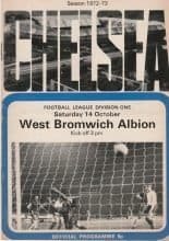 Chelsea v West Bromwich Albion 14-Oct-1972