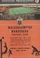 Wolverhampton Wanderers v West Bromwich Albion  21-Mar-1959