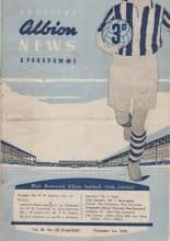 West Bromwich Albion v Wolverhampton Wanderers 01-Nov-1958