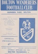 Bolton Wanderers v Wolverhampton Wanderers 24-Sep-1966