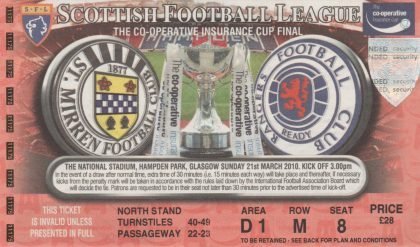 St Mirren v Glasgow Rangers  21-Mar-2010