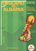 England v Albania  26-Apr-1989