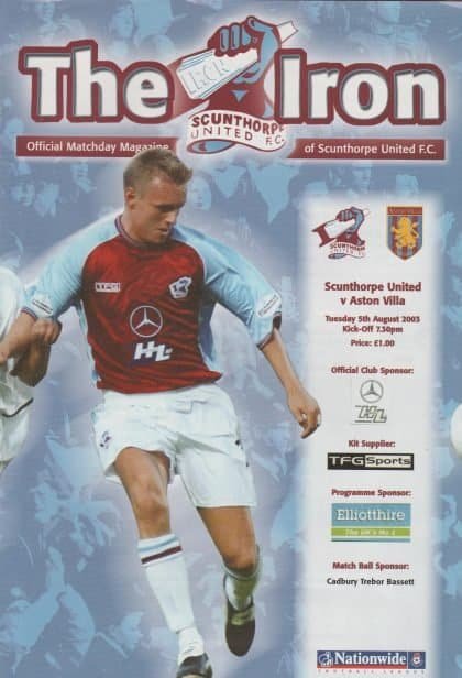 Scunthorpe United v Aston Villa  05-Aug-2003