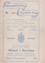 Scunthorpe United v Barnsley  04-Jan-1964