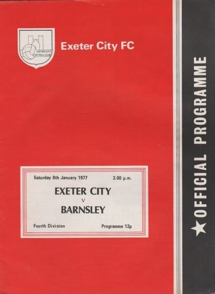 Exeter City v Barnsley  08-Jan-1977